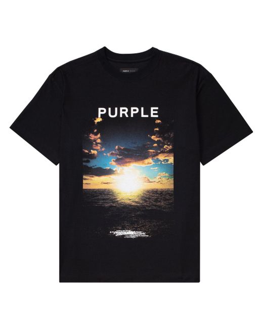 Purple Brand photograph-print cotton T-shirt