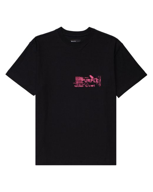 Purple Brand graphic-print cotton T-shirt