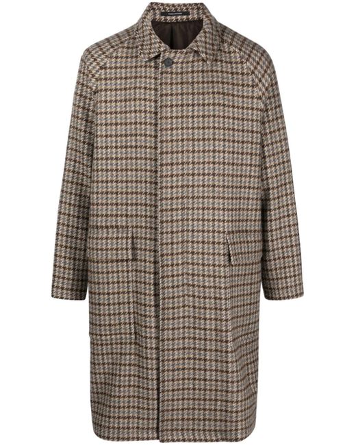 Tagliatore houndstooth-pattern coat