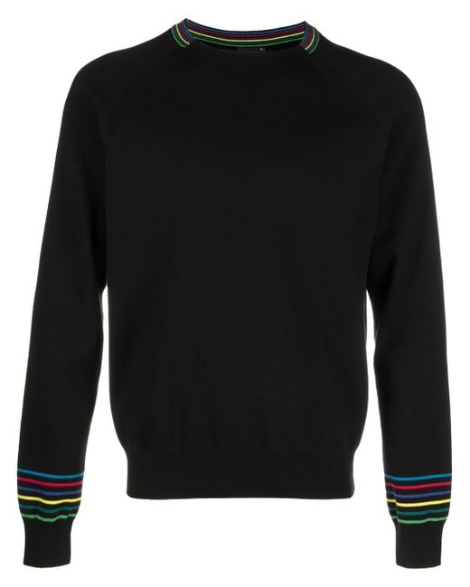 PS Paul Smith stripe-detail organic cotton jumper