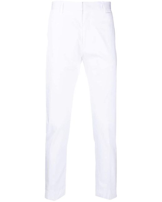Low Brand cotton-stretch straight-leg trousers