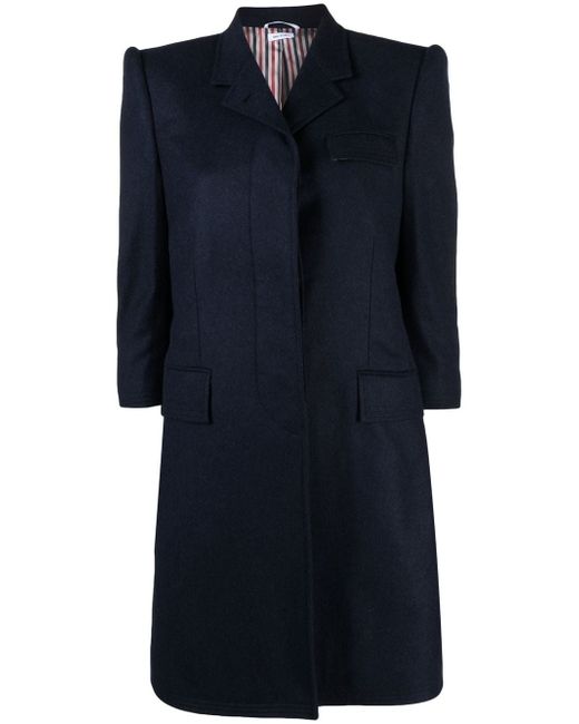 Thom Browne tailored single-breasted wool coat