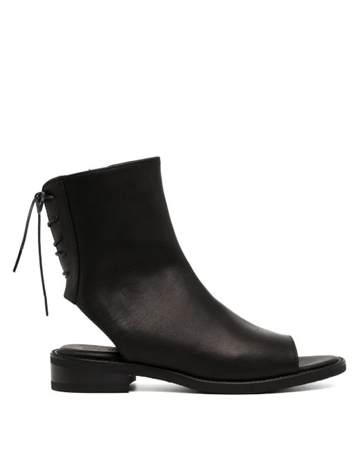 Y's open-toe lace-up boots
