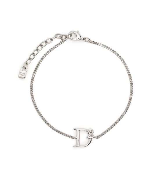 Dsquared2 D letter charm bracelet