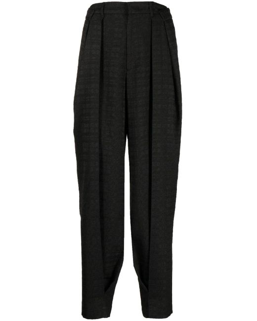 Ader Error pleated jacquard tailored trousers