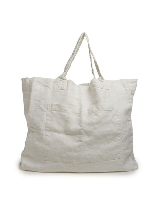 Once Milano Weekend linen tote bag