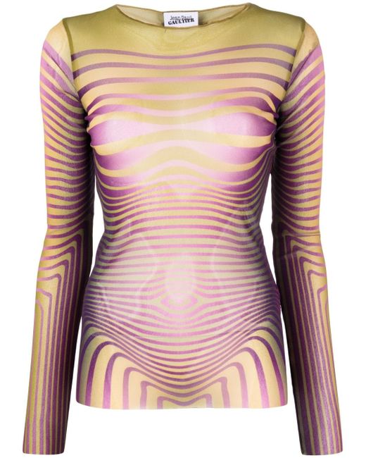Jean Paul Gaultier Body Morphing long-sleeve top