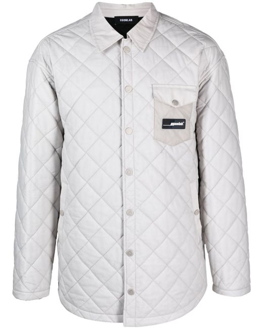 EGONlab. logo-patch quilted jacket
