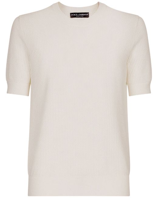 Dolce & Gabbana short-sleeve knitted T-shirt
