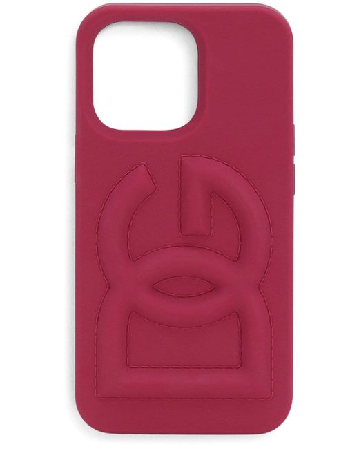 Dolce & Gabbana logo-embossed phone case