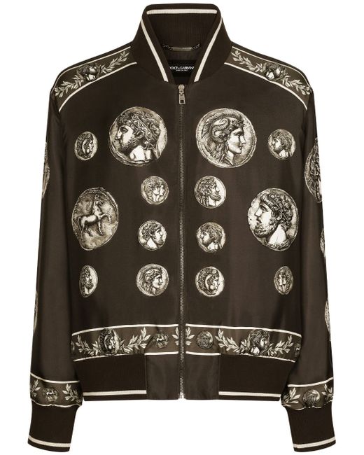 Dolce & Gabbana graphic-print long-sleeved jacket