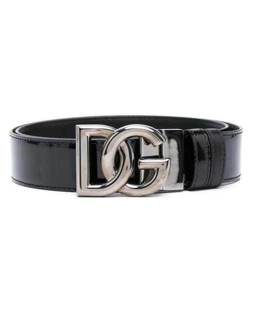 Dolce & Gabbana logo buckle-fastening leather belt