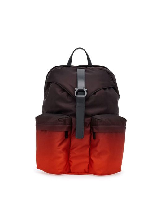 Ferragamo two-tone gradient zipped backpack