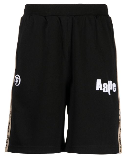 Aape By *A Bathing Ape® logo-embellished track shorts