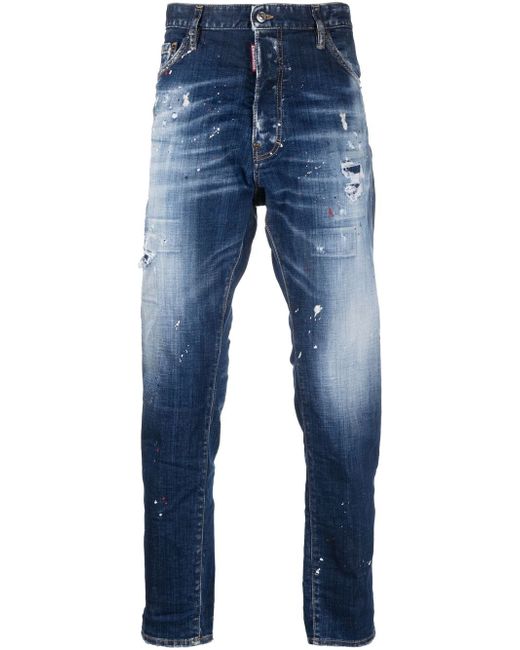 Dsquared2 DSQ2 ripped distressed jeans