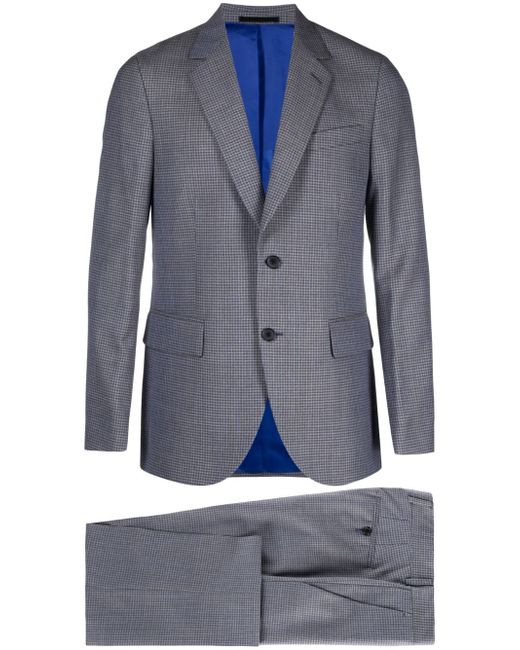 Paul Smith check-pattern single-breasted suit
