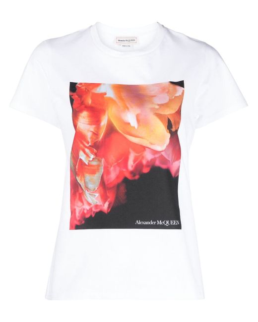 Alexander McQueen graphic-print short-sleeve T-shirt