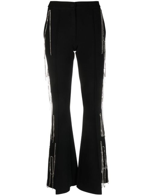 Loulou crystal-fringe detail trousers
