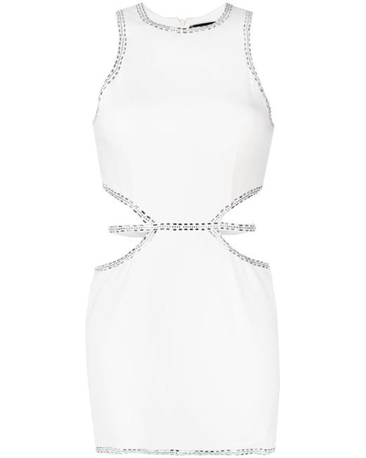 Loulou bead-embellished cut-out dress