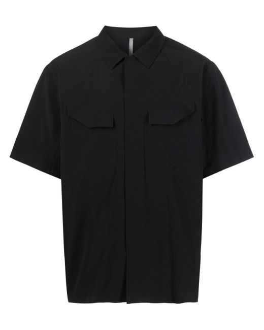 Veilance pointed-collar short-sleeve shirt