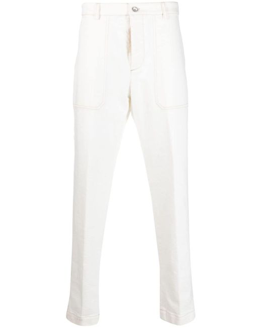 Peserico straight-leg stretch-cotton trousers
