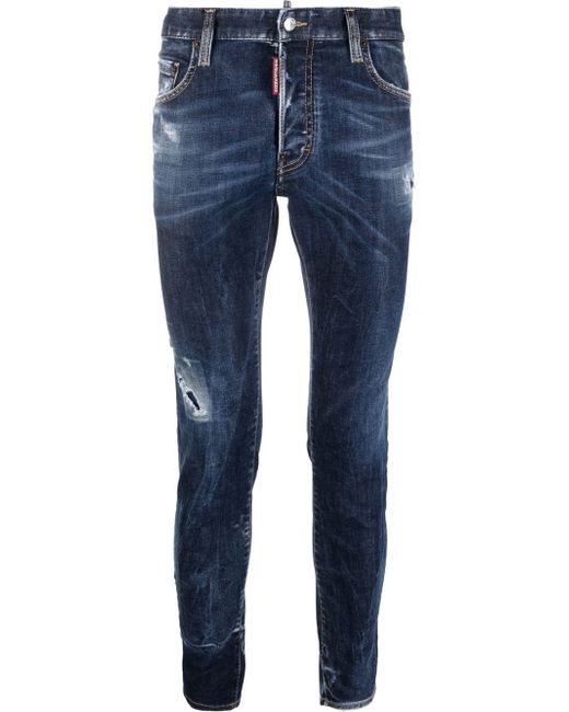 Dsquared2 slim-fit distressed-effect jeans
