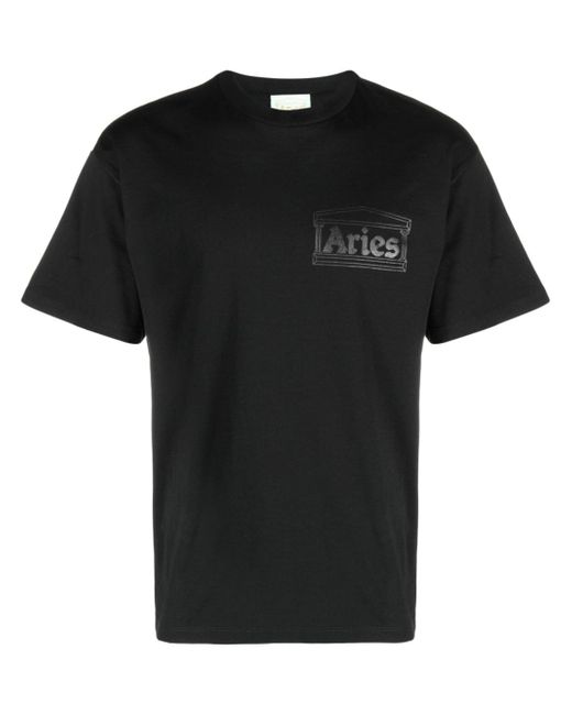 Aries logo-print crew-neck T-shirt