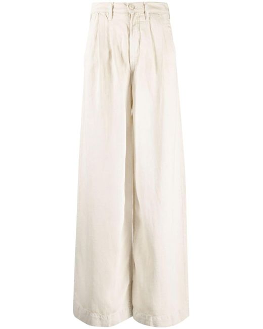 Mother high-rise wide-leg jeans