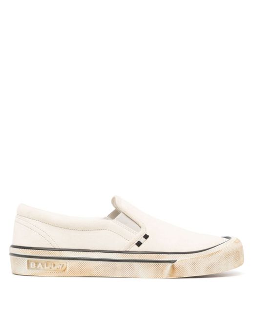 Bally slip-on low-top suede sneakers