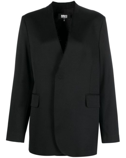 Mm6 Maison Margiela asymmetric tailored blazer