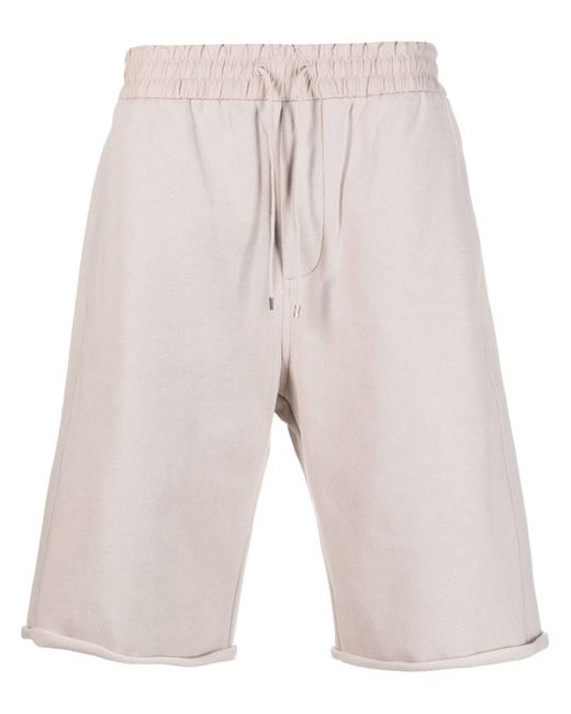 Saint Laurent drawstring-waistband cotton track shorts