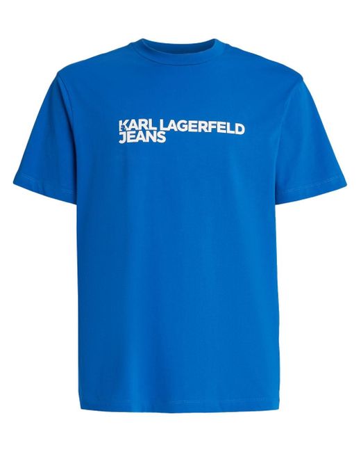 Karl Lagerfeld Jeans logo-print organic-cotton T-shirt