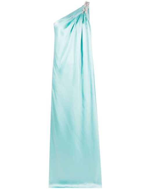 Stella McCartney one-shoulder chain-strap gown