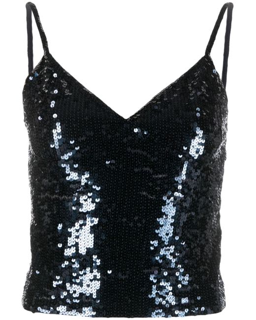 P.A.R.O.S.H. sequined sweetheart tank top