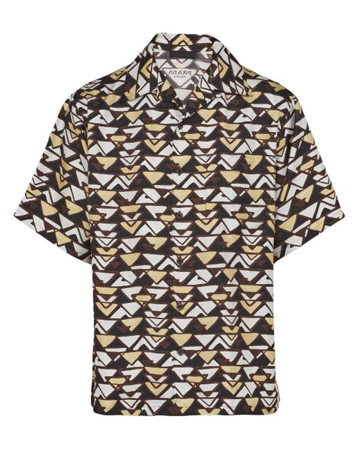 Prada triangle-print shirt