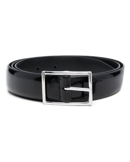Dell'oglio rectangle-buckle patent-leather belt