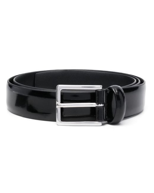 Dell'oglio square-buckle patent-leather belt