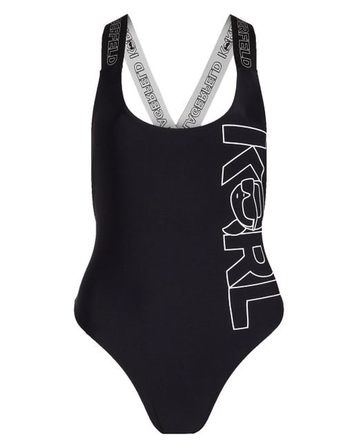 Karl Lagerfeld Ikonik 2.0 sleeveless swimsuit