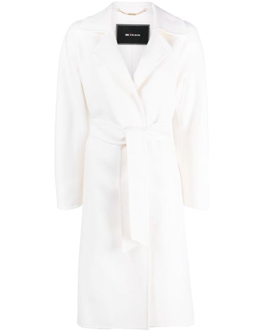 Kiton belted trench coat