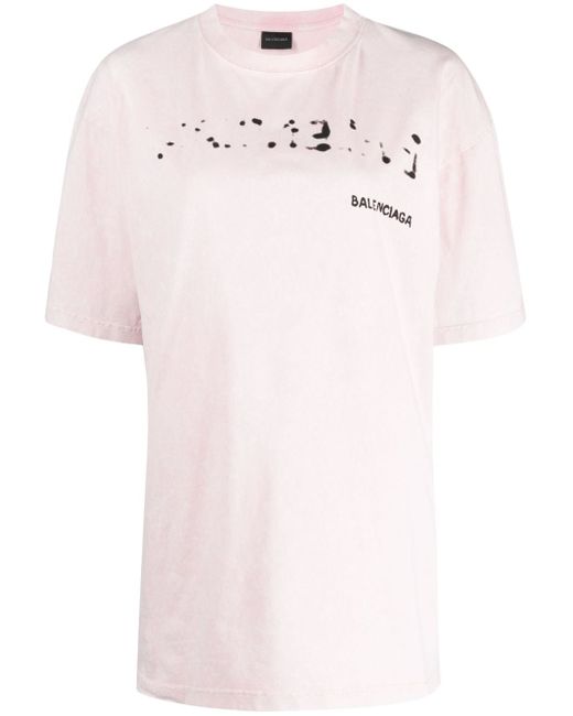 Balenciaga oversized logo-print T-shirt