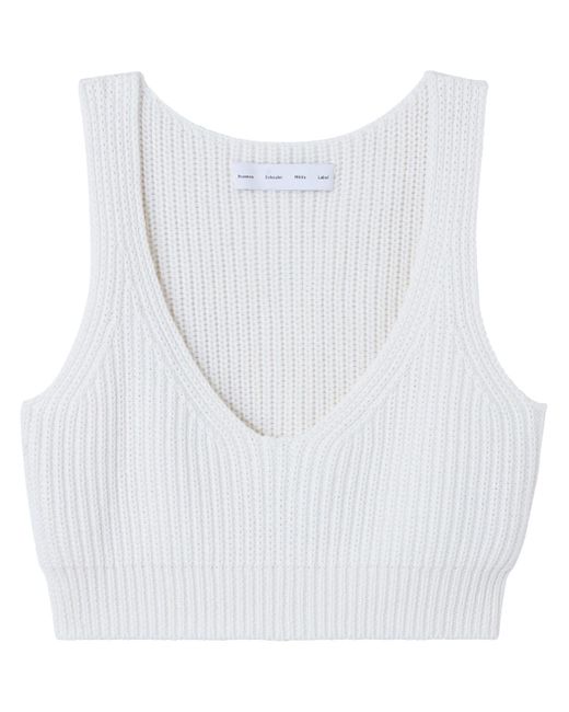 Proenza Schouler White Label ribbed-knit cotton top