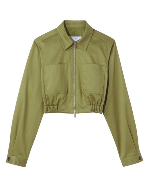 Proenza Schouler White Label cropped zipped bomber jacket