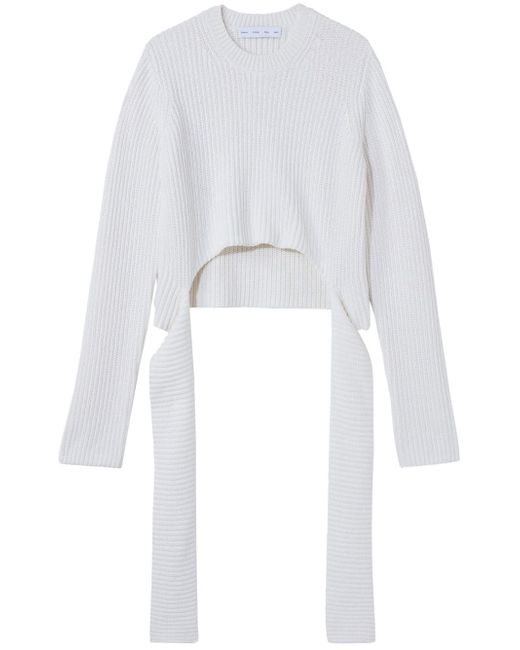 Proenza Schouler White Label ribbed-knit wrap jumper