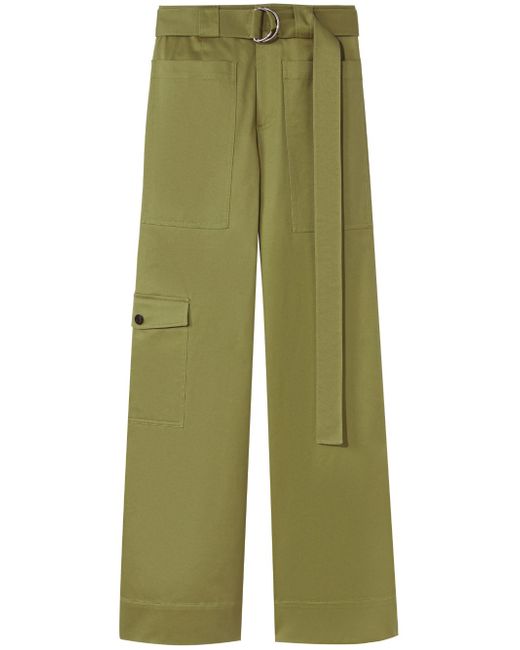Proenza Schouler White Label belted-waist cargo trousers