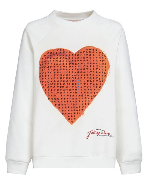 Marni heart-print sweatshirt