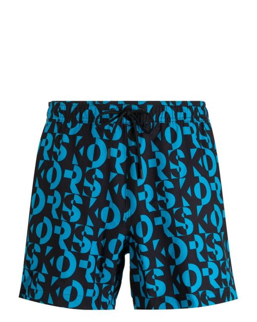 Michael Kors monogram-print swim shorts