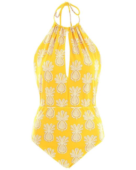 La Double J. Esther pineapple-print swimsuit