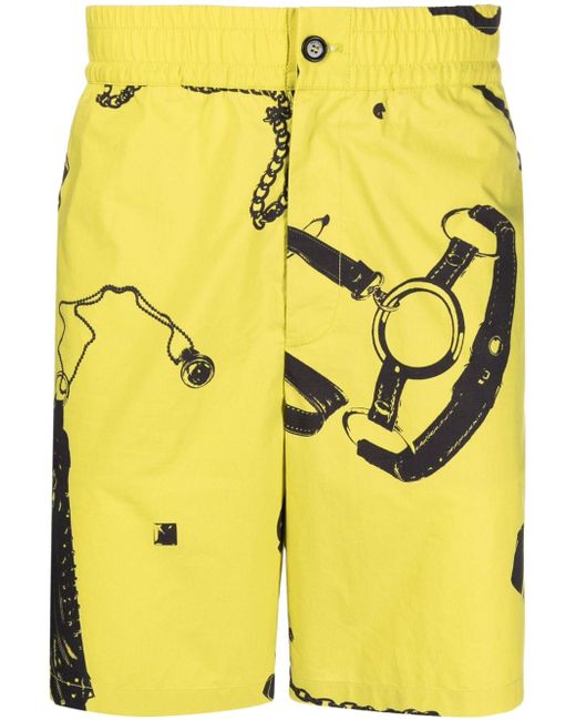 Moschino graphic-print shorts