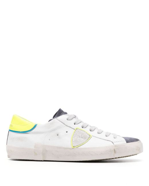 Philippe Model PRSX leather low-top sneakers