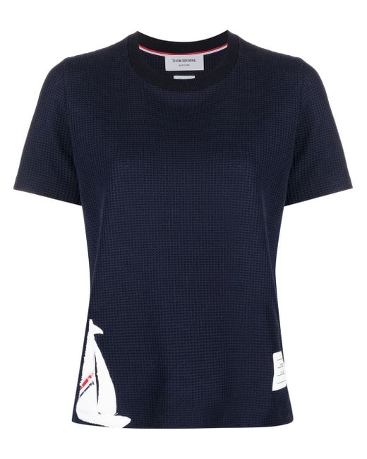Thom Browne boat-patch detail T-shirt